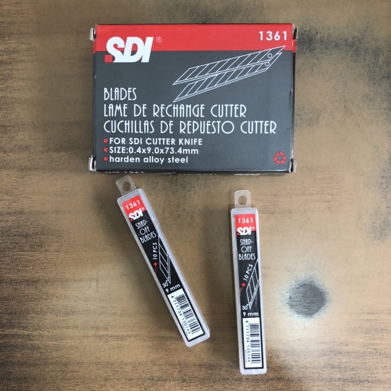 

(ORI 100%!!) ISI CUTTER LANCIP 30 DERAJAT SNAP OFF BLADE SDI 1361