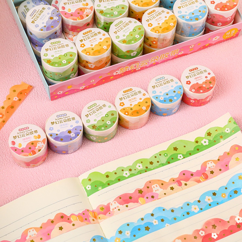 

[areum.in] Diary / Washi Tape Decorative Motif Bintang RANDOM 2,5Cm X 2M