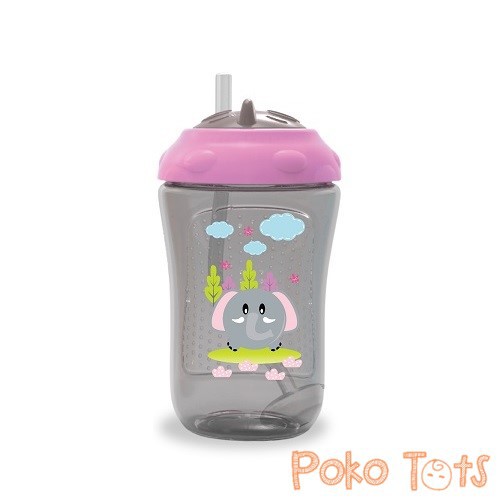 Baby Safe Straw Cup Bottle With Weighted Straw 300ml Botol Sedotan Pemberat 360 Derajat