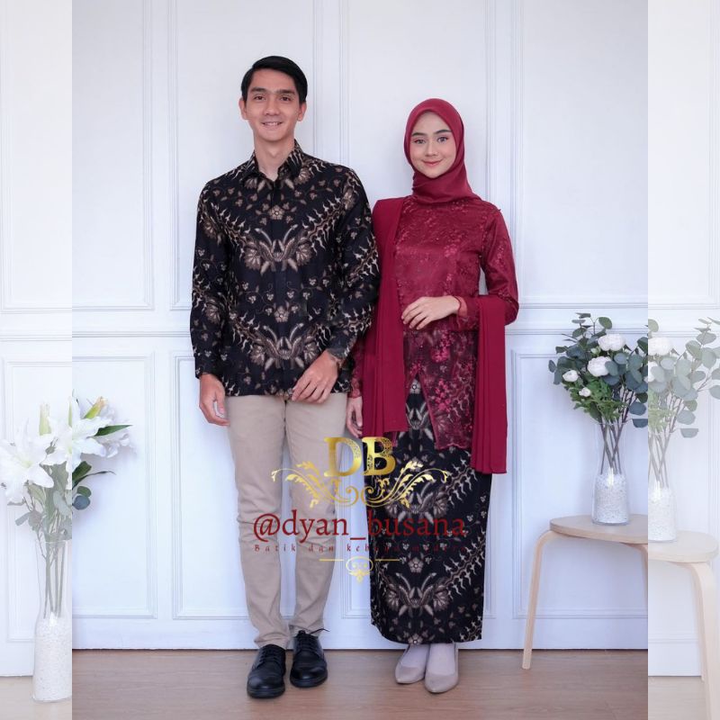 dyanbusana - Kebaya Couple Adeva Tunik Maroon
