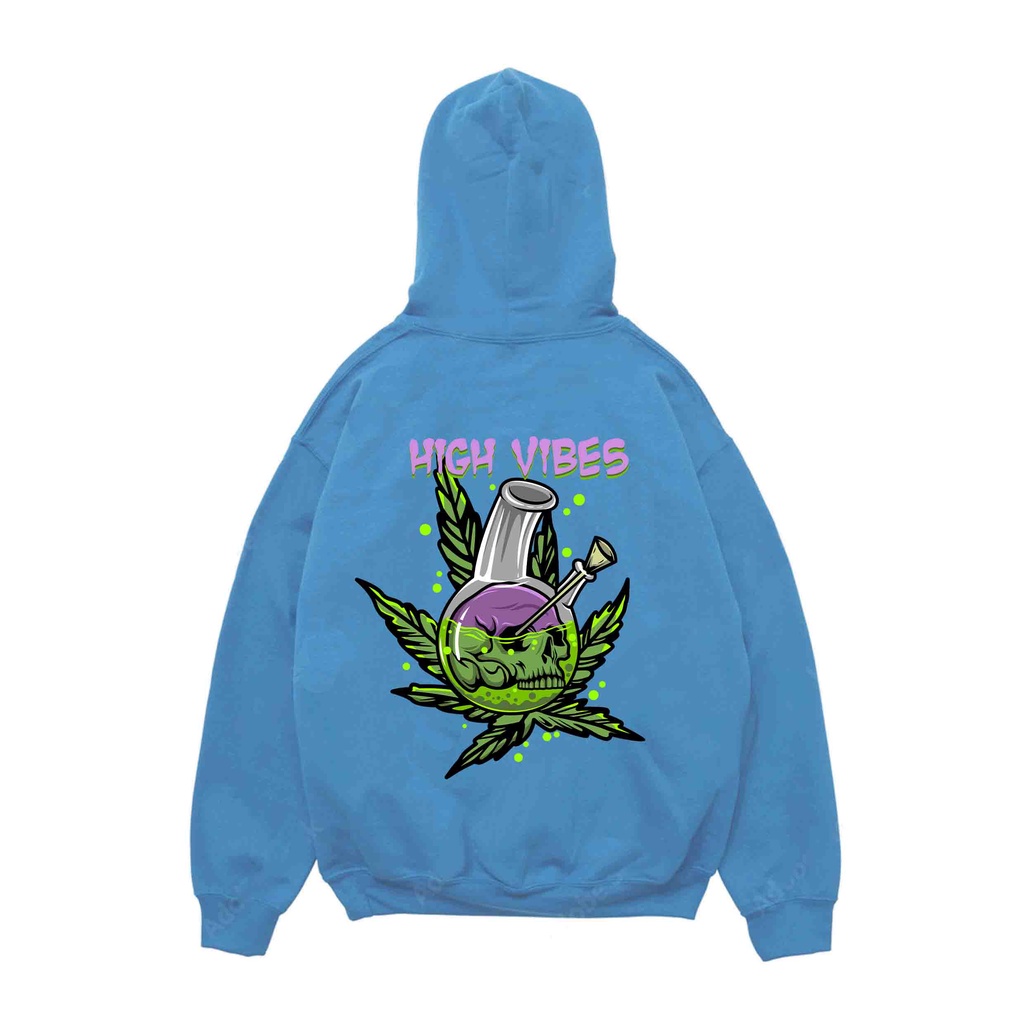 Hoodie Pria High Vibes Sweater Pria Fleece Size M - XXL
