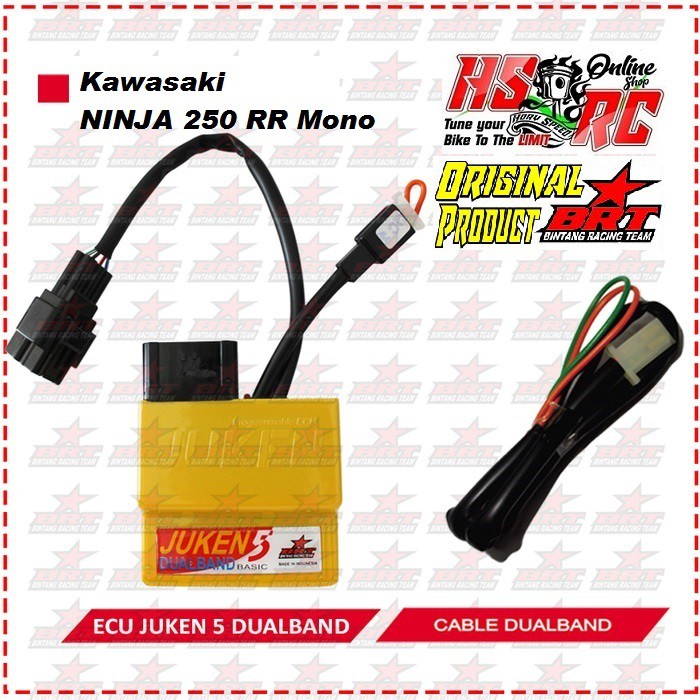 ECU Racing BRT Juken 5 DUALBAND KAWASAKI NINJA 250 Fi RR Mono Ninja karbu Injeksi ECM Ninja 250
