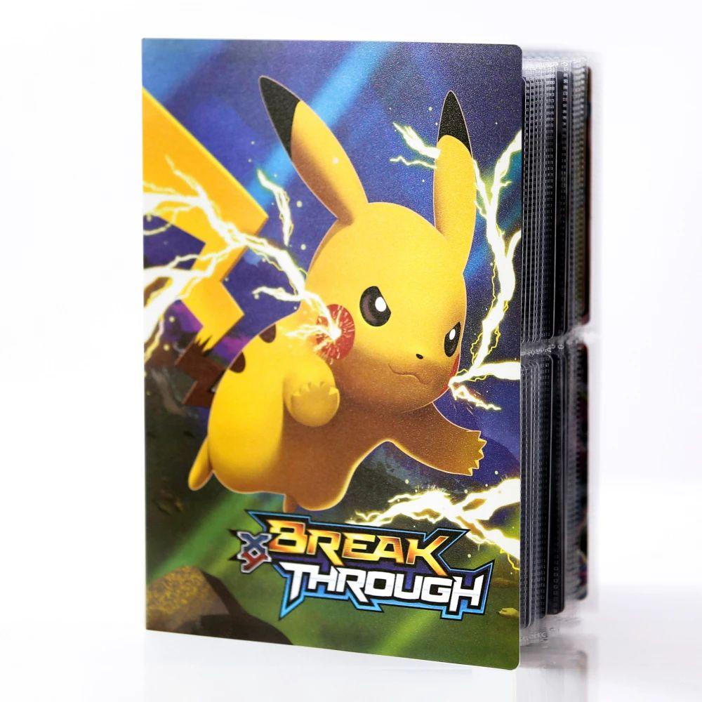 Needway  240PCS / Set Buku Album Holder Kartu Pokemon / Pikachu Untuk Koleksi / Mainan Anak