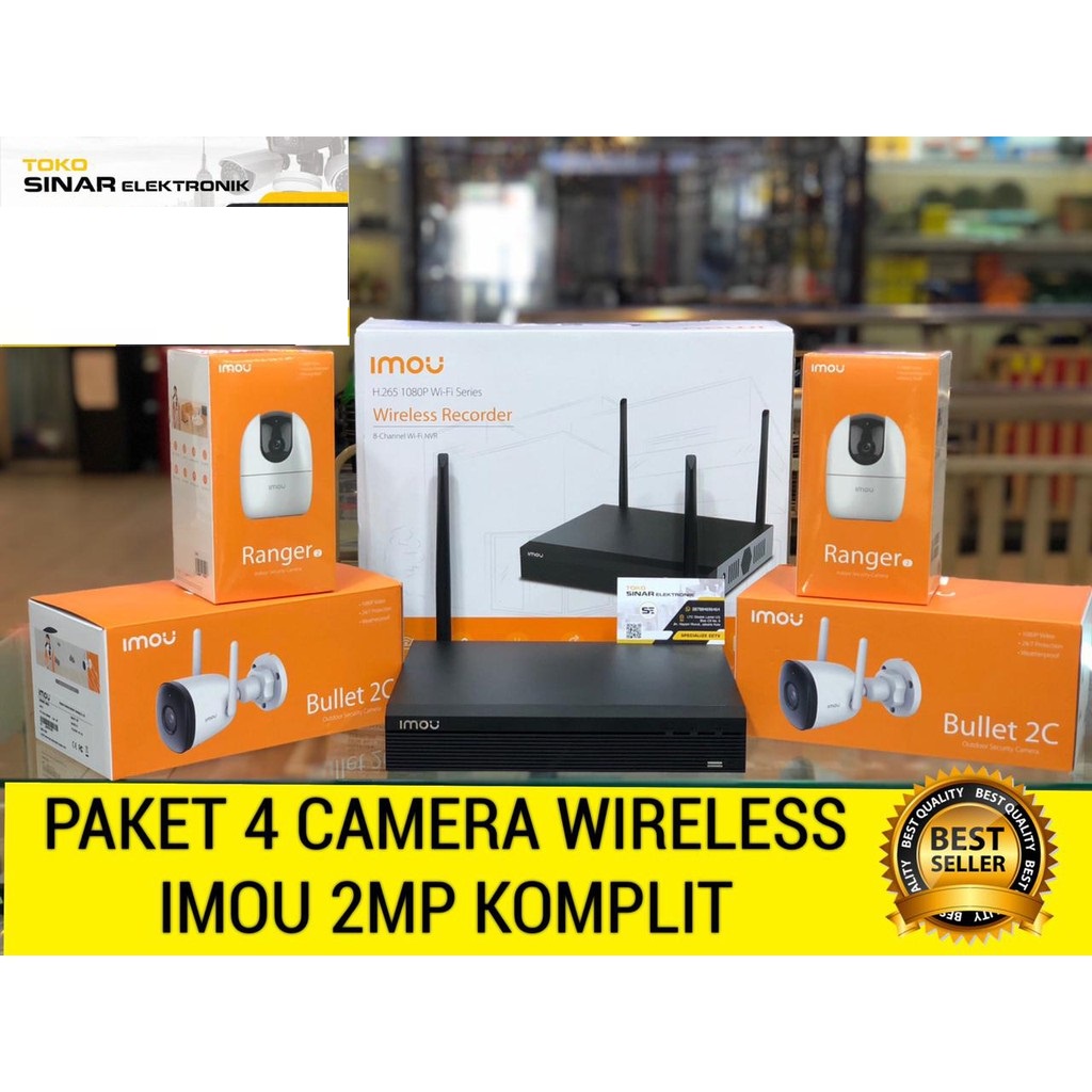 PAKET CCTV WIRELESS 4 CAMERA IMOU 2MP