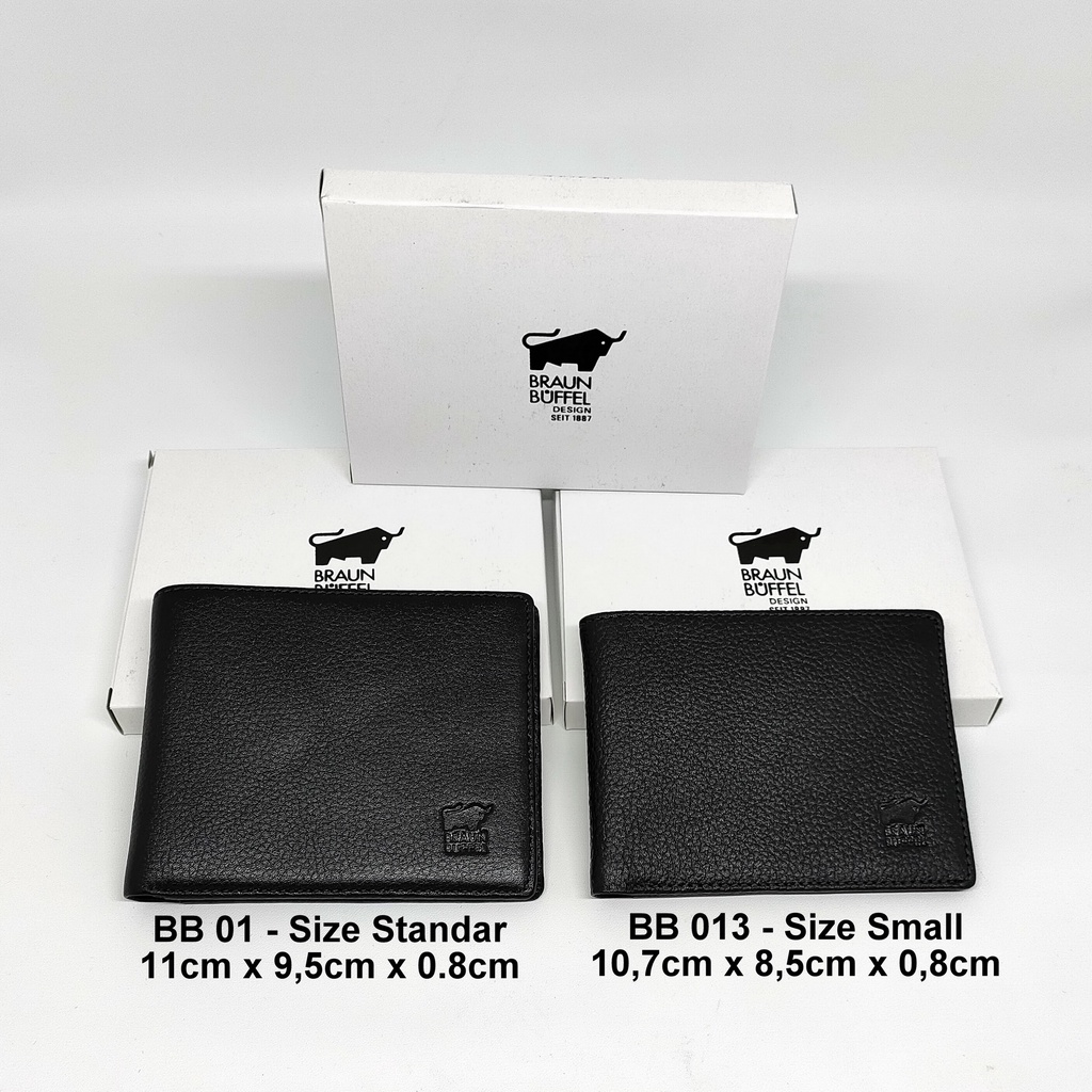 DOMPET PRIA KULIT IMPORT BRAUN BUFFEL BB 01 SIMPLE MODEL TIDUR