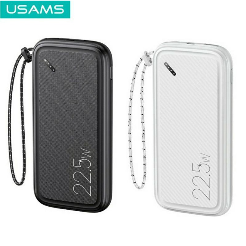 USAMS PB56 QCPD Powerbank Fast Charging 22.5W with Carbon Lanyard