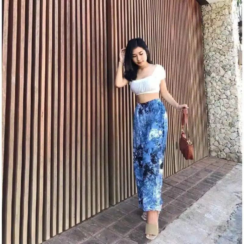 Celana Panjang Tie Dye - Celana Kulot Tie Dye - Celana Rayon Tie Dye