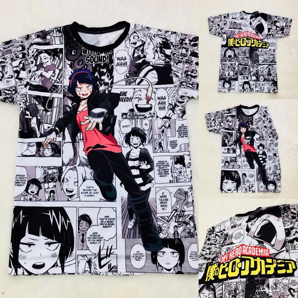 Tshirt Earphone Jack BNHA Boku No Hero Academia My Hero Academia Anime Manga