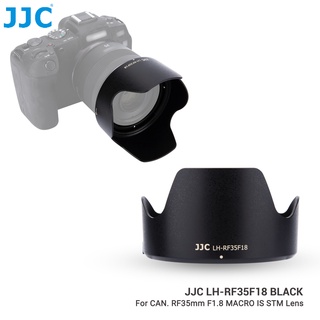 JJC LH-RF35F18 Tudung Lensa + Cincin Adaptor Filter 52mm untuk Lensa Canon RF 35mm F1.8 MACRO IS STM, memungkinkan untuk Memasang Filter dan Tutup Lensa, mengganti Tudung Lensa Canon EW-52