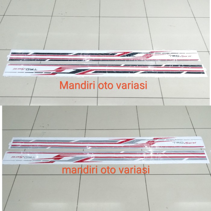 stiker tulisan trd sportivo full body mobil all new avanza