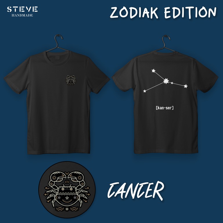 Tshirt Baju Kaos Custom Zodiac Edition NSA36 New States Apparel (NSA) Original + Custom Nama