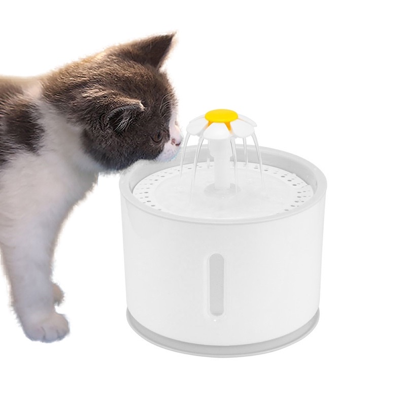 TaffHOME Water Dispenser Fountain Tempat Minum Anjing Kucing 2.4 Liter - DR008 - Gray