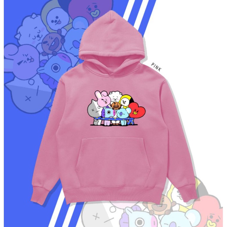 HOODIE BT21 GRUP/HOODIE BTS FLEECE/HODDIE DISTRO/HODDIE CEWEK&amp;COWOK