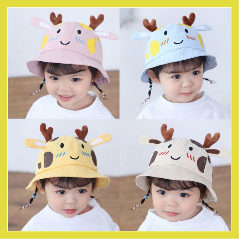 TOPI ANAK LUCU / TOPI BUKET HAT / BABY HAT / TOPI ANAK BAYI MURAH / TOPI ANAK LAKI / TOPI ANAK PEREM