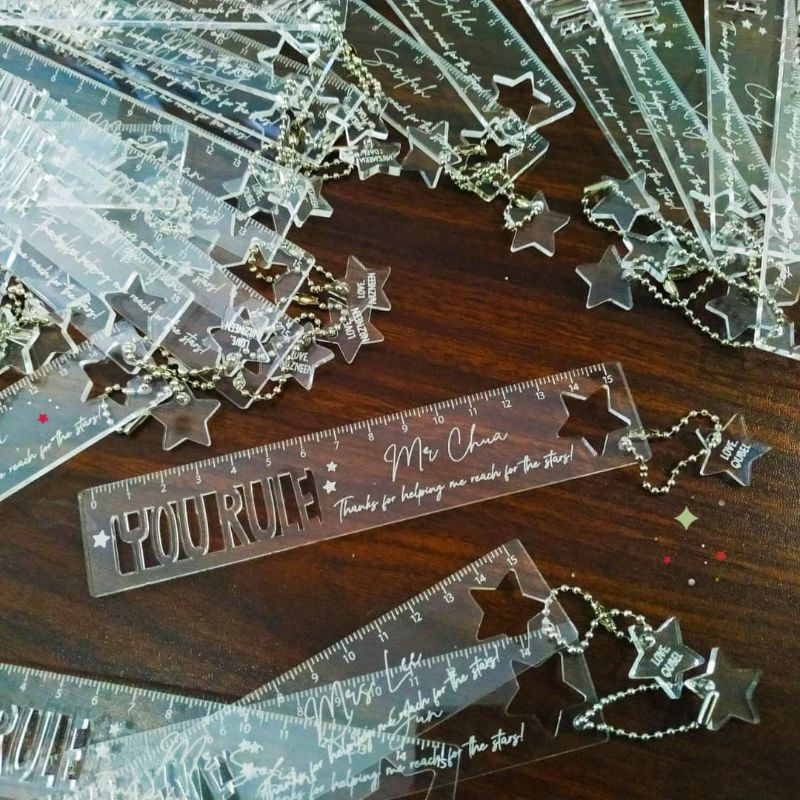 

Custom penggaris akrilik | teachers ruler - gift untuk guru