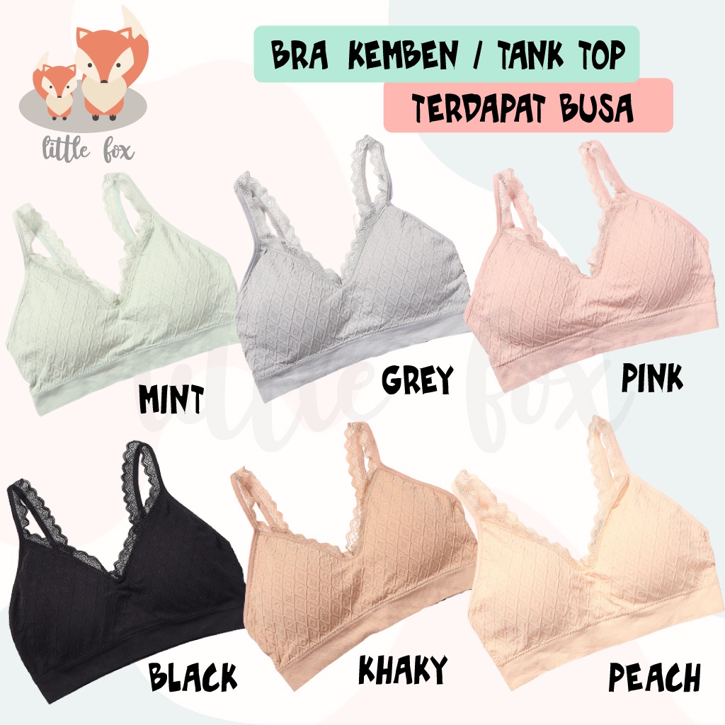 Kemben Bra Seamless Korean Tank Top Bralette Pakaian Dalam Wanita Crop Top Sport Bra Tanktop Kemben Pendek BH Cewek Tanpa Kawat