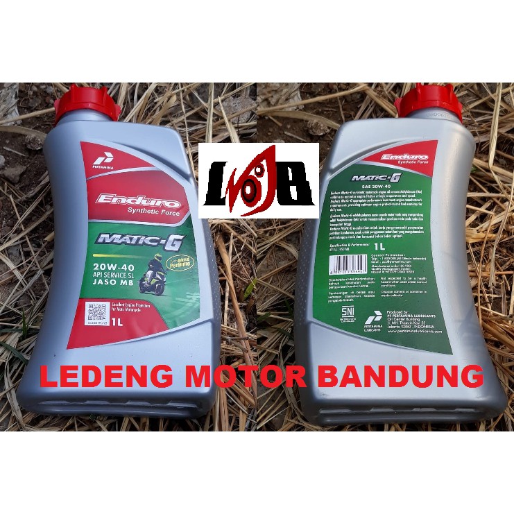 Enduro Matic-G Pertamina 1L 20w40 Oli Motor Matik Nmax Spin Skywave
