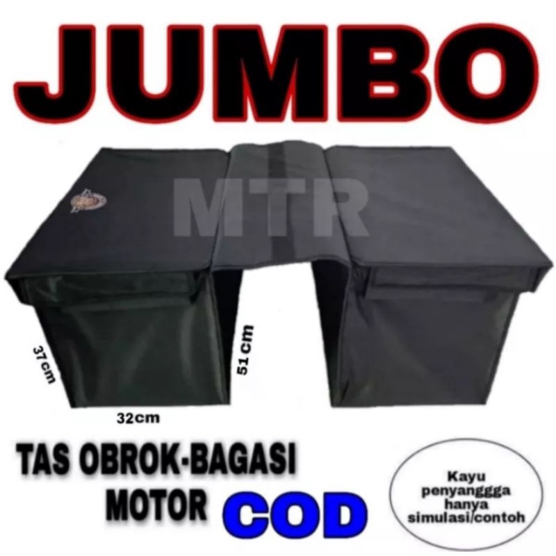 TAS OBROK MOTOR JUMBO, MURAH MERIAH BERKUALITAS,BAHAN ORIGINAL,ANTI AIR