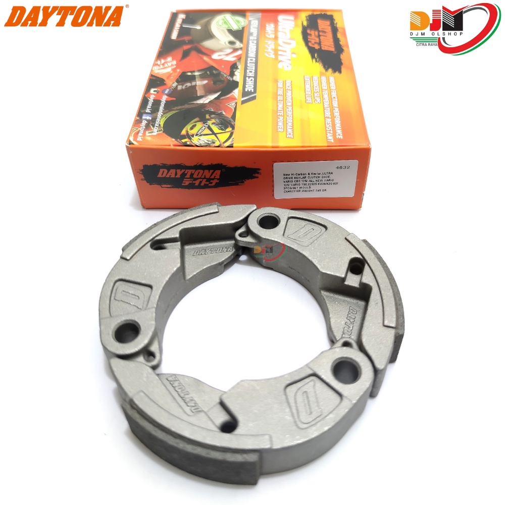 KAMPAS GANDA DAYTONA KEVLAR - CARBON CLUTCH SHOE  VARIO CBS 125- NEW VARIO 125-150  4632