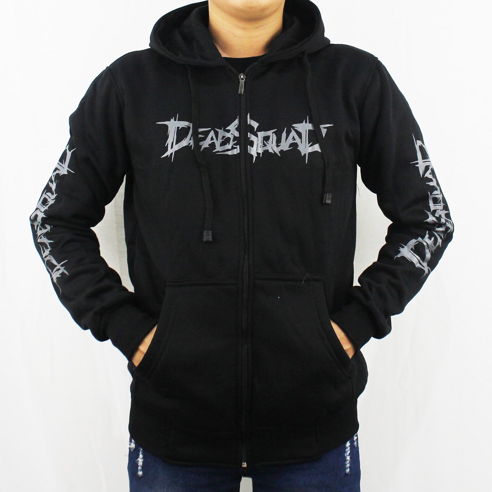 JAKET HOODIE MUSIK DEADSQUAD M L XL XXL - JAKET DEADSQUAD HEAVY METAL - JAKET UNDERGROUND DEADSQUAD