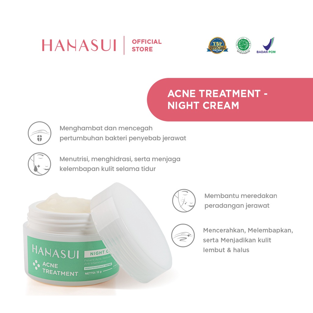 ⭐️ Beauty Expert ⭐️HANASUI Acne Treatment - HANASUI Day Cream Night Cream Spot Gel Essence Cleanser - HANASUI Sunscreen Fix &amp; Glow