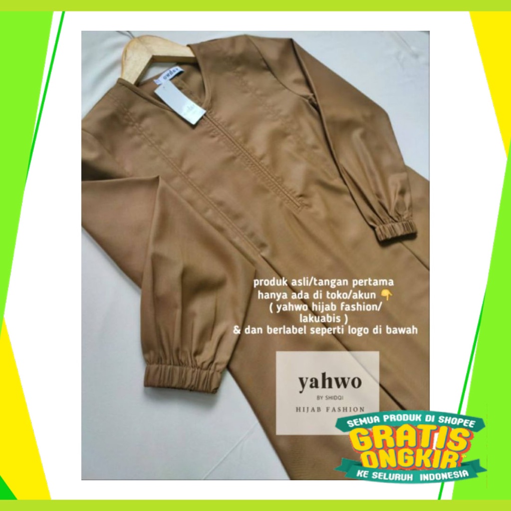 Termurah Terbaru MOdel Terkini New Style /  GAMIS PNS/KHAKI/PEMDA/PDH/SERAGAM PNS WANITA/GAMIS PDH/G