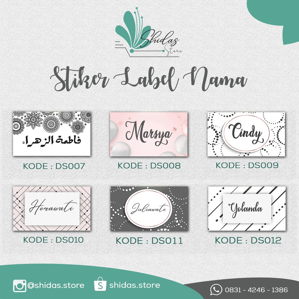 

STIKER LABEL NAMA