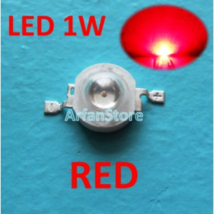 Promo High Power LED HPL 1W RED Emitter 620-623nm Biji Led Warna Merah