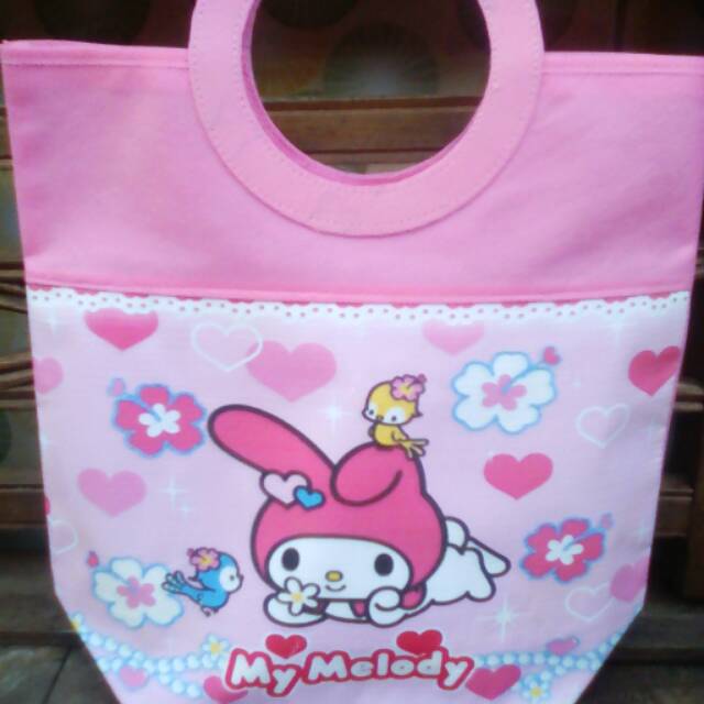 

Goodie bag ultah pegangan bulat karakter my melody