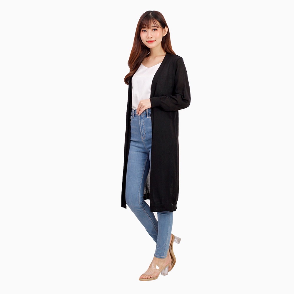 Cardigan rajut panjang Wanita gaya korea Model Terbaru - XSHOP Acha