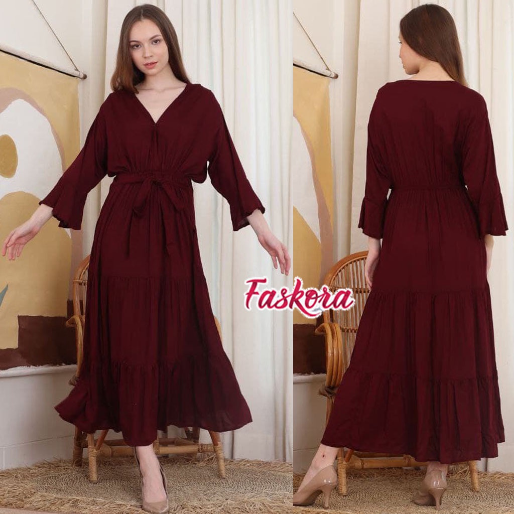 Long dress Dayana Muslim Busui Friendly Lengan Panjang