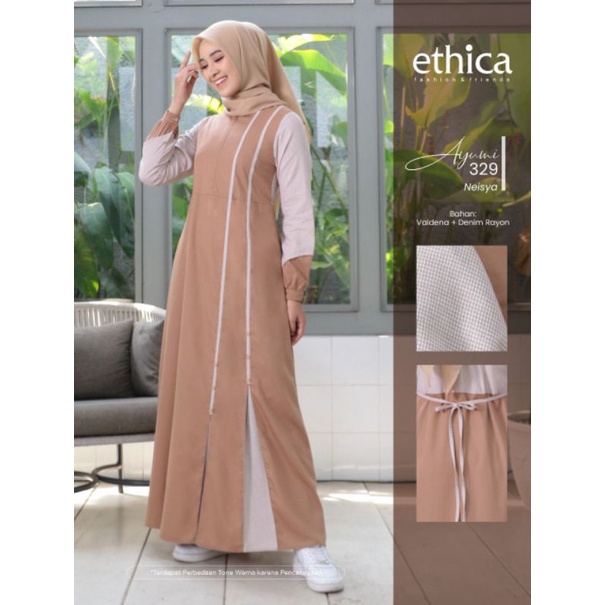 GAMIS ETHICA AYUMI 329 BROWN NAVY NEISYA