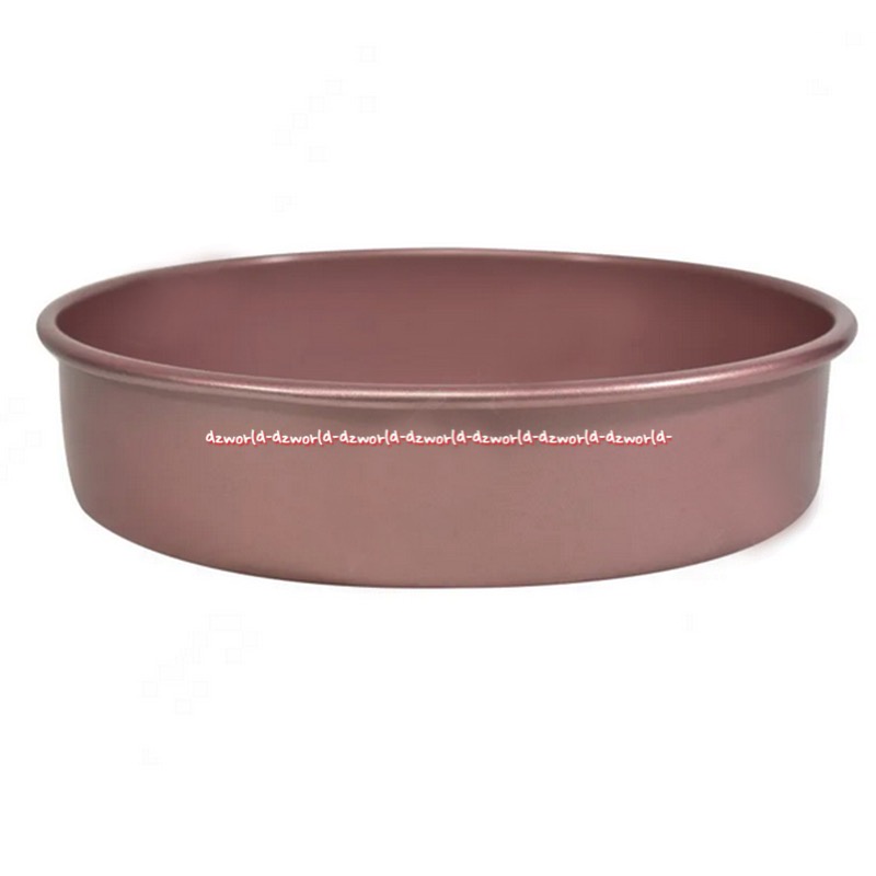 Wiltshire Round Cake Pan 20cm Tray Bulat Loyang Kue Tempat Bakar Panggang Adonan Kue Anti lengket Warna Rose Gold Pink witlsire