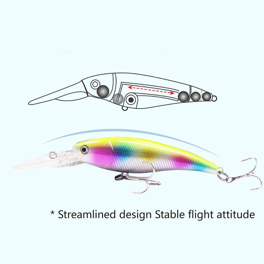 Umpan Pancing Bentuk Ikan Salmon Mata 3D Dengan Kail Treble