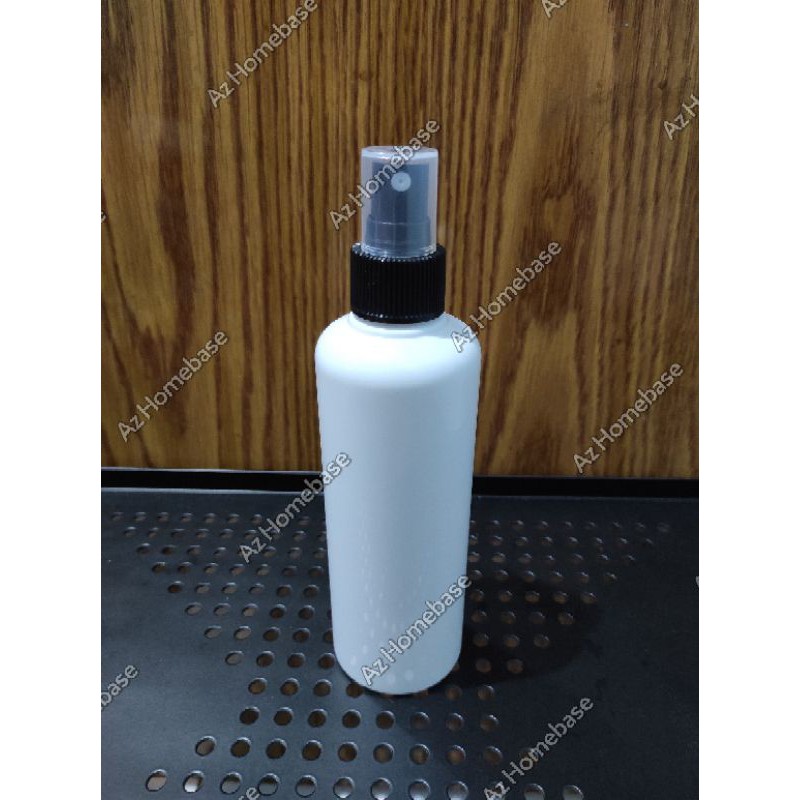 Botol Spray 250ml Putih Spray Hitam - Botol Round 250ml Putih Spray - Botol Spray 250 ml Putih