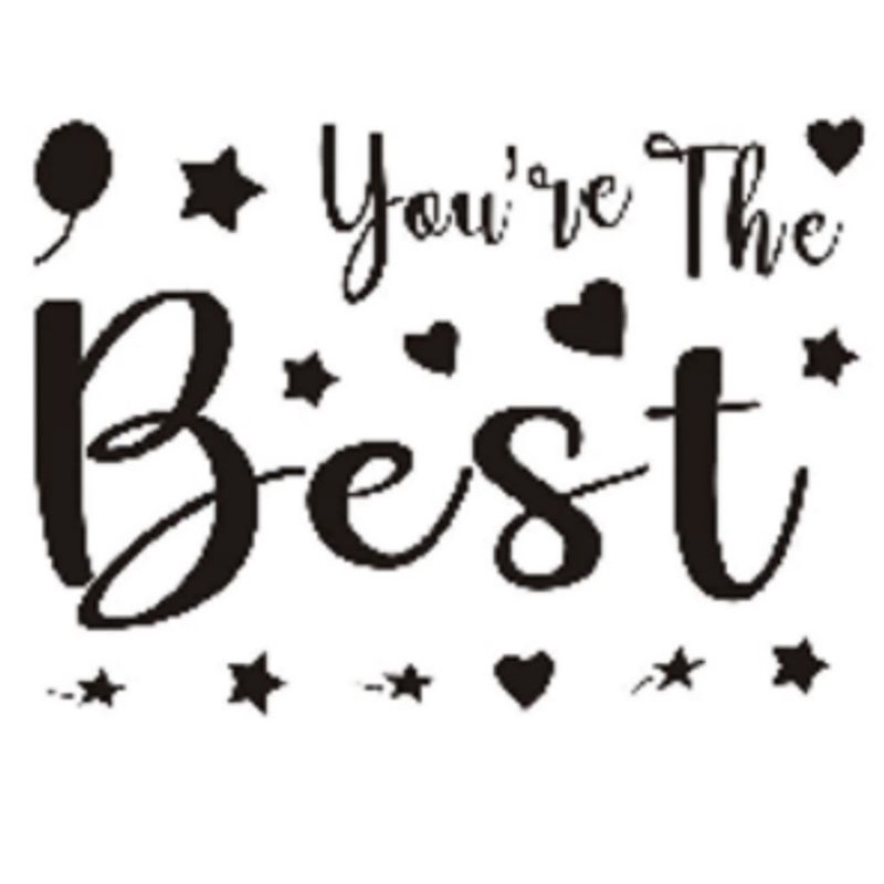 

Stiker you are the best | Sticker You Are the Best Balon PVC Bobo Transparan