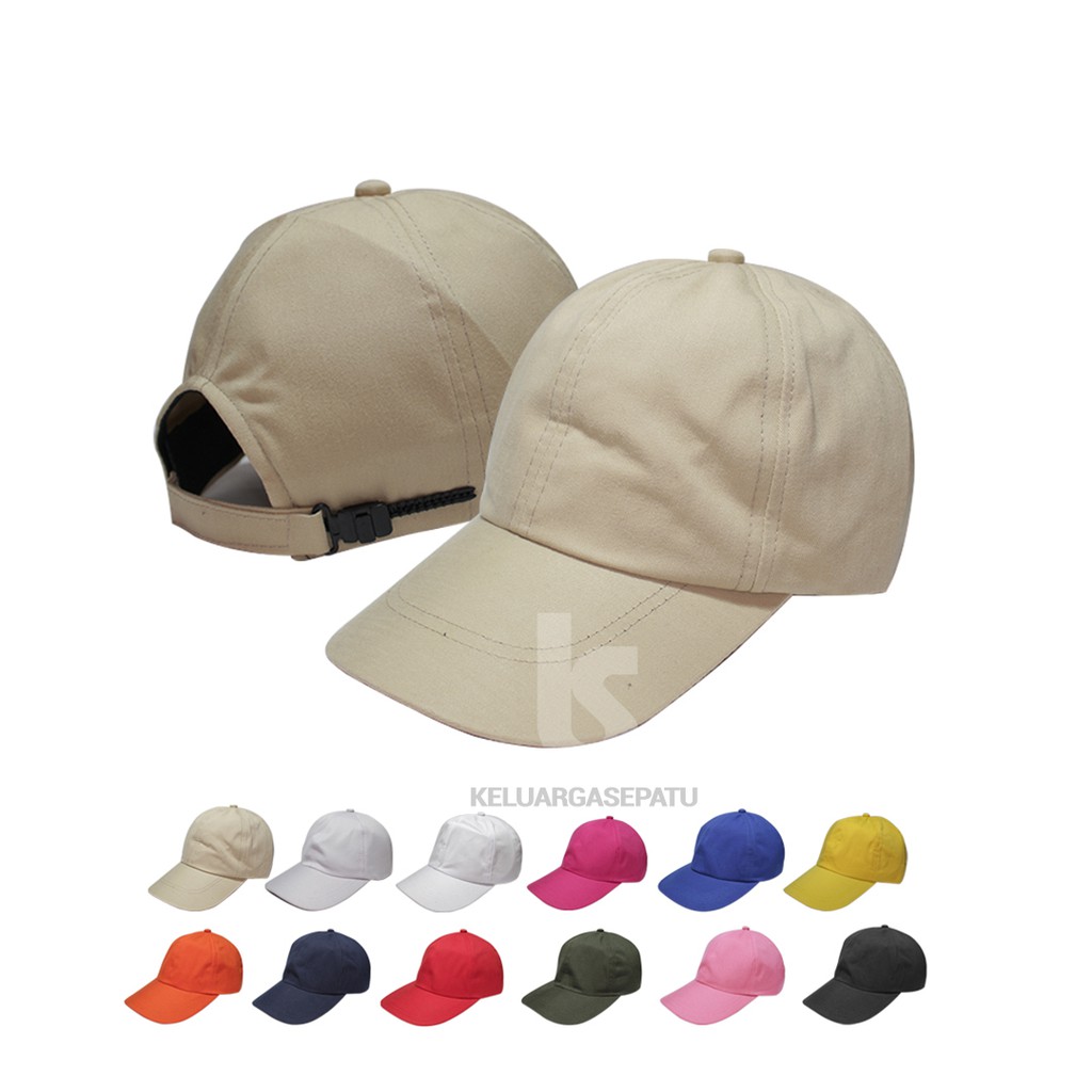 Topi Baseball Dewasa Warna Crem