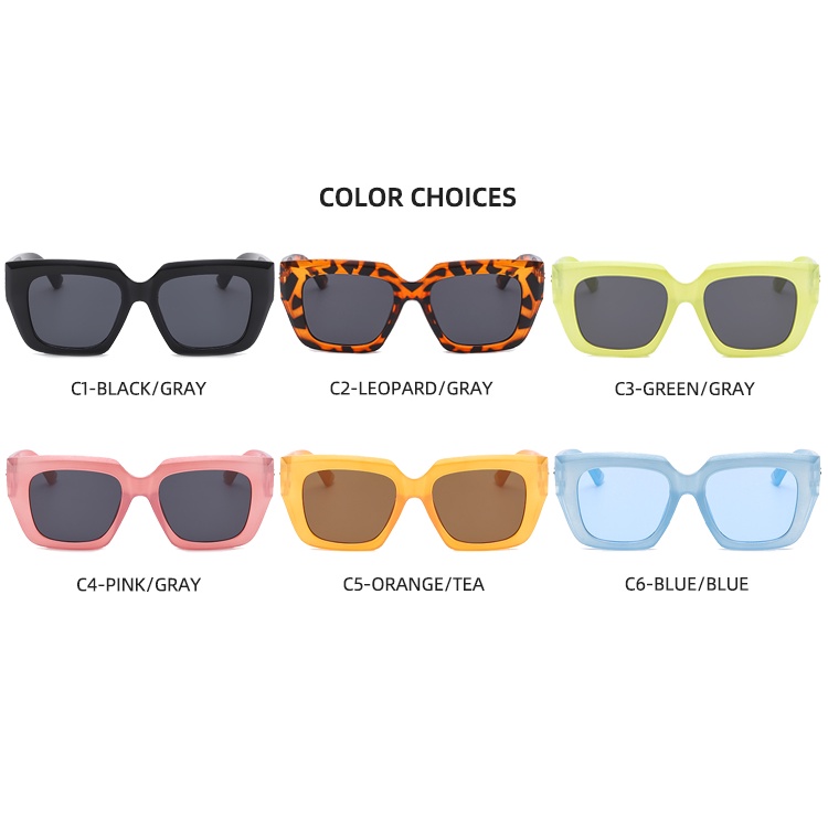 2021 new fashion fluorescent European and American men and women all-match street shooting jelly sunglasses