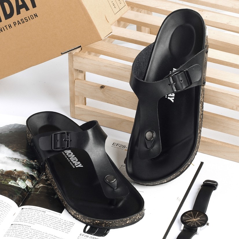 ASTA BLACK |ManNeedMe x Monday| Sandal Jepit Pria Casual Sendal ORIGINAL