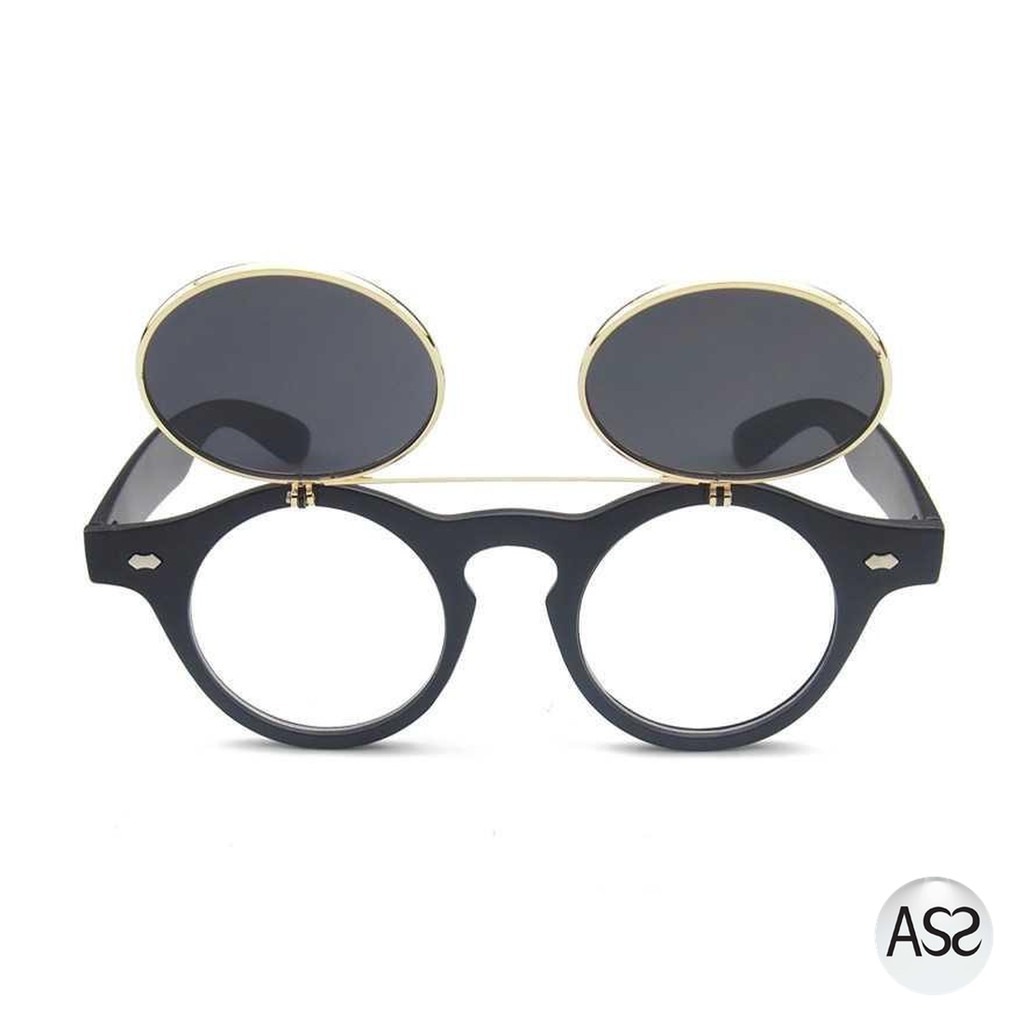 ASS Shop - MOLNIYA Kacamata Fashion Double Frame Steampunk - NE60