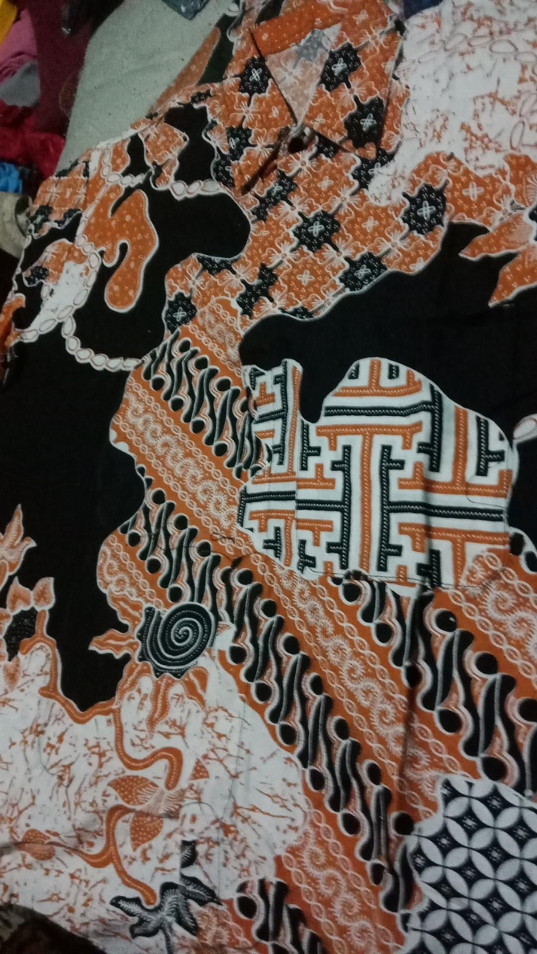 Bswart Batik Hrb026 Kenongo Hem Pendek Padi Pekalongan M L Xl Batik Pria Murah Modern Grosir