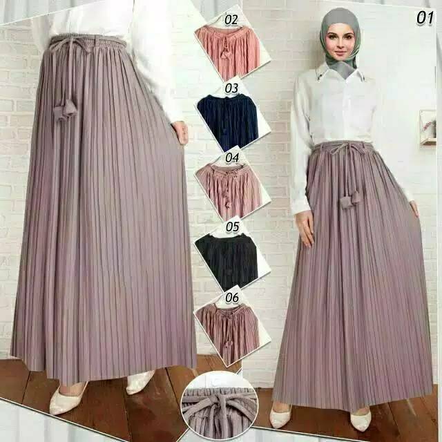 ROK PLISKET PREMIUM BAHAN MOBLUE