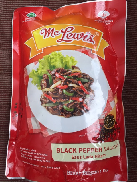 Mc lewis sauce barneque / spaghetti / blackpper