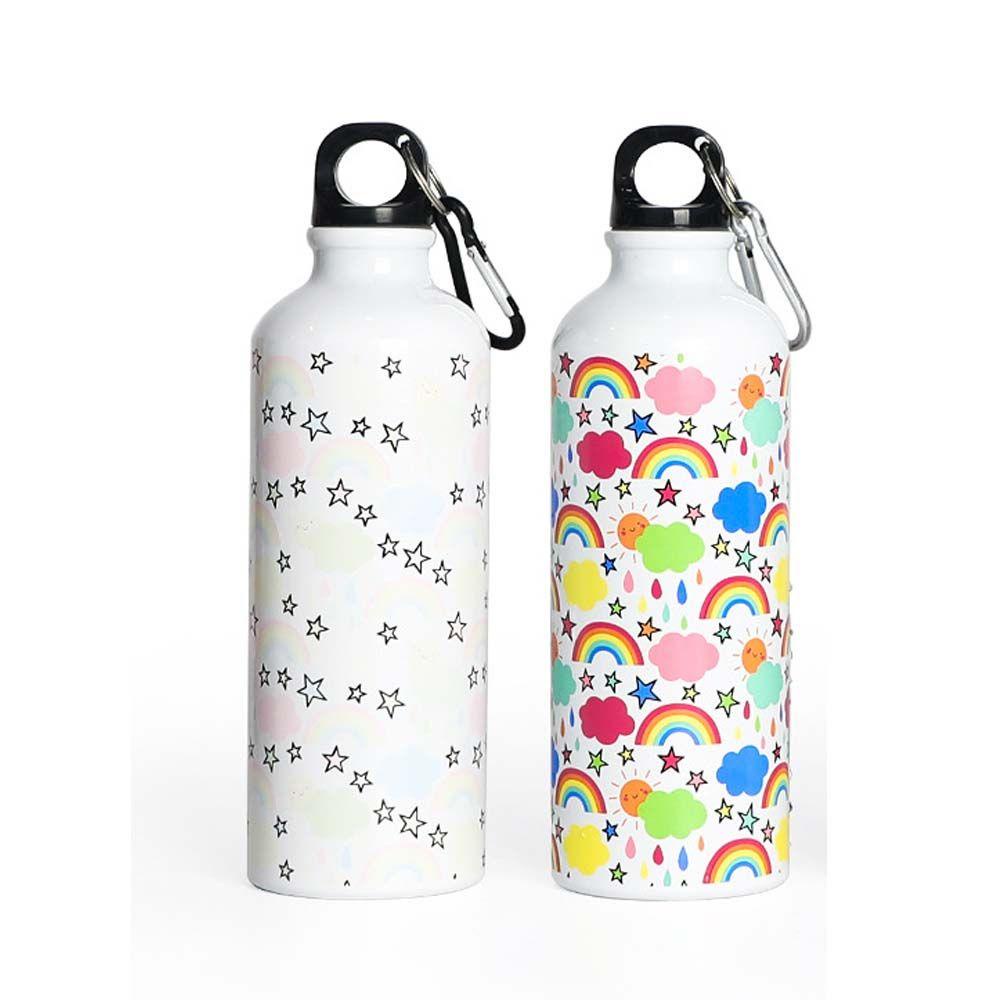 Solighter Botol Air Rainbow Outdoor Water Cups Waterbottle Anti Bocor Perlengkapan Minum