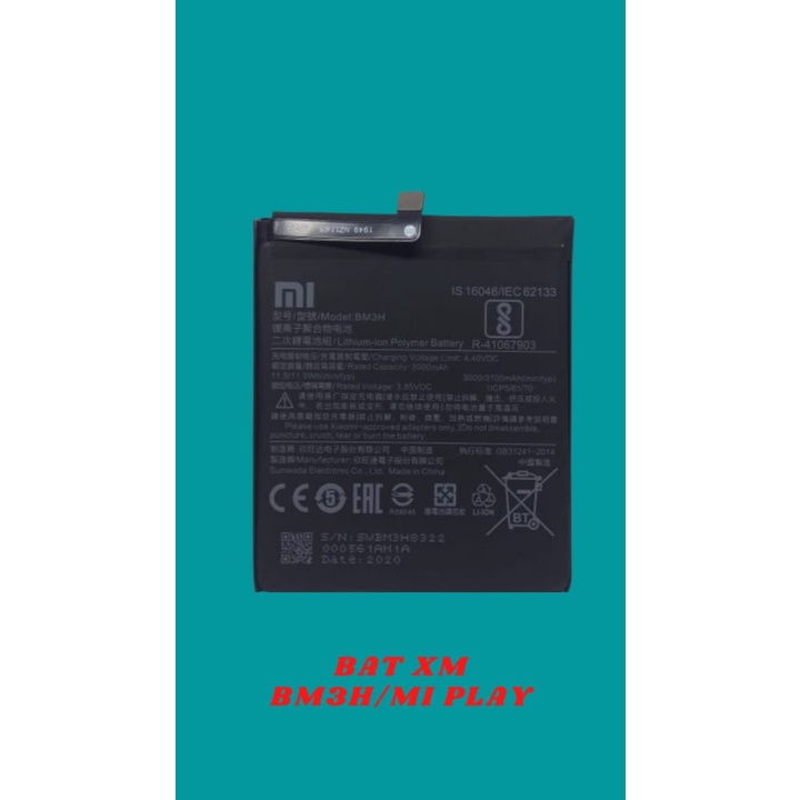 Battey Batre Xiaomi MI PLAY BM 3H Batre Xiaomi MI PLAY BM3H Xiaomi Batre Original