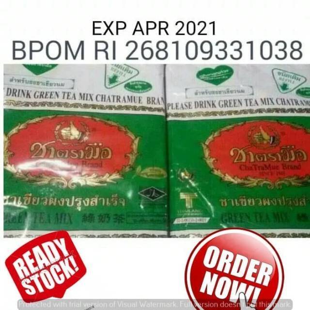

BPOM Green tea 200gr CHATRAMUE