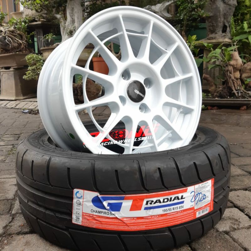 Jual VELG Repl. ENKEI NT03 ENKEI SPIDER R15 White | Shopee Indonesia