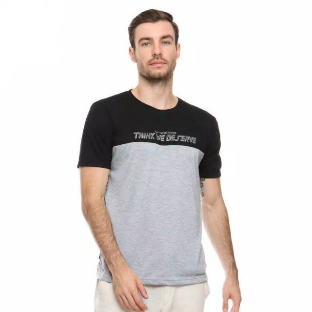 RAF T-Shirt Pria 2 Warna (Hitam/Abu Misty)