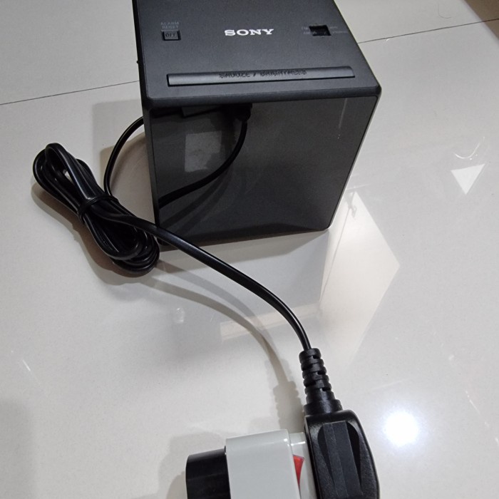 sony radio digital clock icf c1 hitam