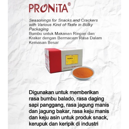 PRONITA BARBEKIU Bumbu Tabur Rasa Barbekiu 1 Kg / Bumbu Tabur Kentang Goreng Keripik Cilok Basreng